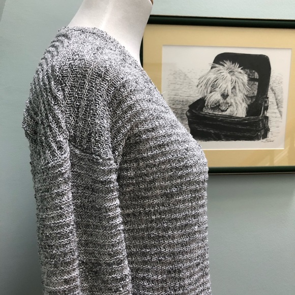 Calvin Klein Jeans Gray Marl V-Neck Sweater - Picture 5 of 11